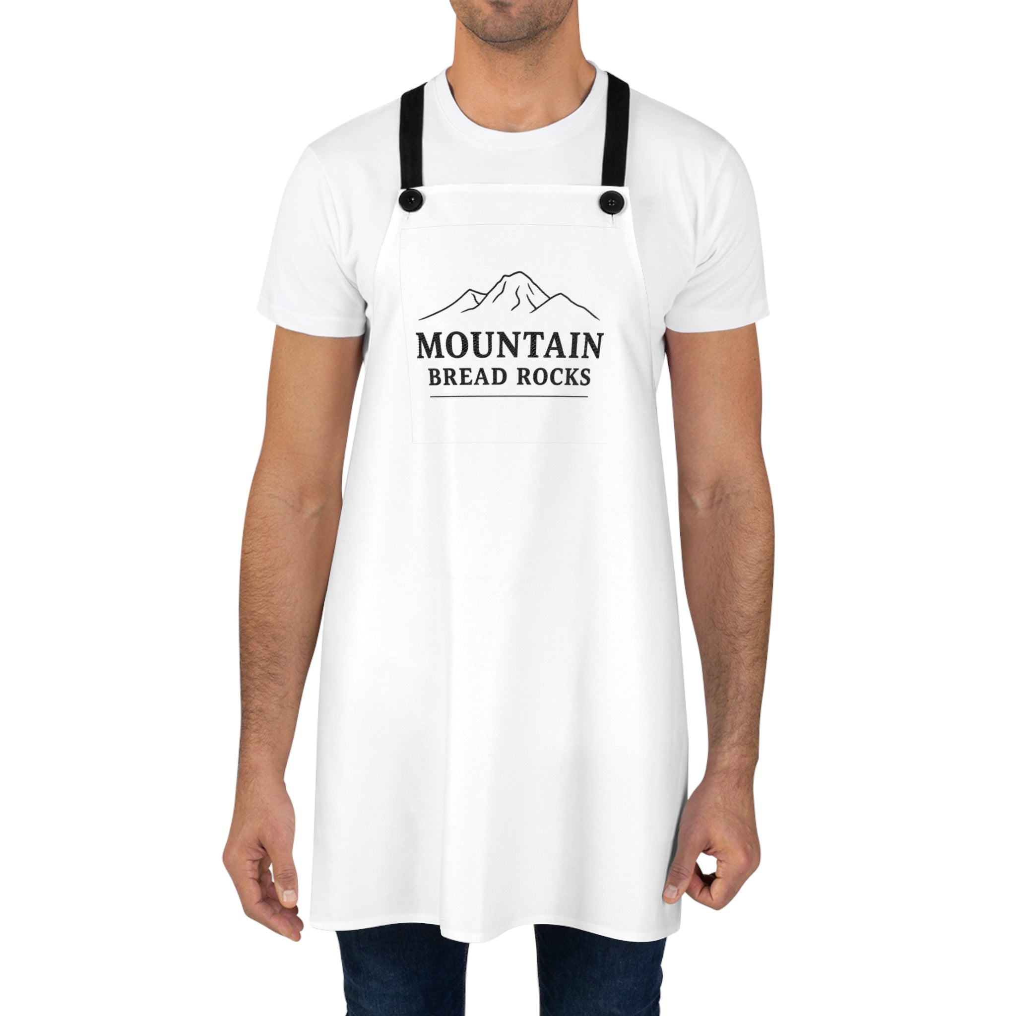 Mountain Bread Rocks Apron — Bakers' Mountain Logo Cooking Apron